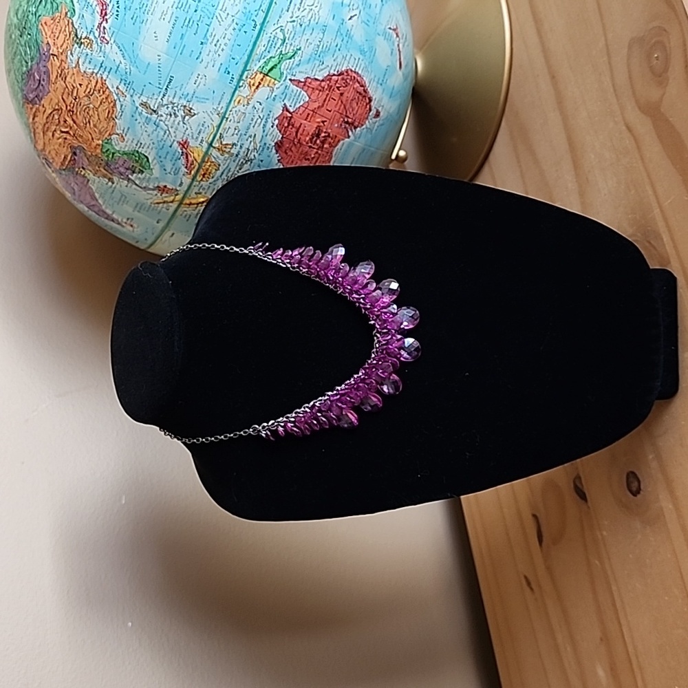 Purple American Eagle necklace